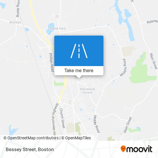 Bessey Street map