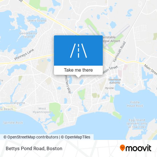 Bettys Pond Road map