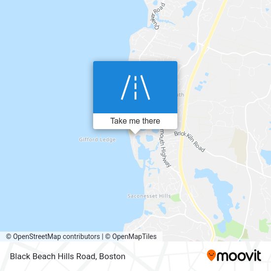 Black Beach Hills Road map