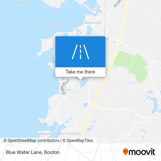 Blue Water Lane map