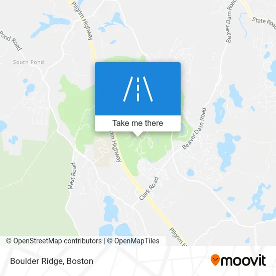 Boulder Ridge map