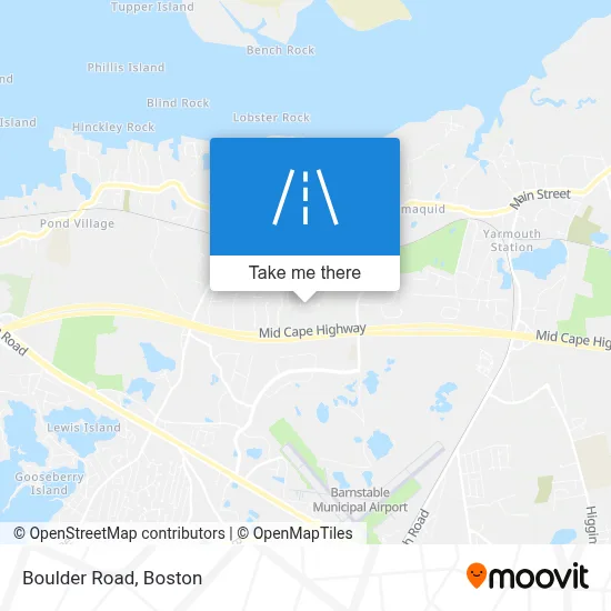 Boulder Road map