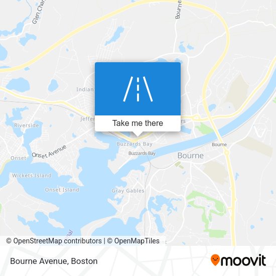 Mapa de Bourne Avenue