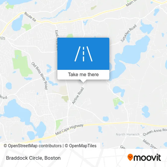 Braddock Circle map