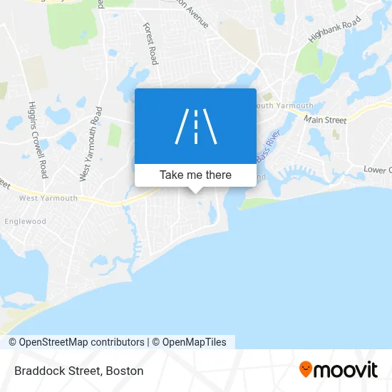 Braddock Street map