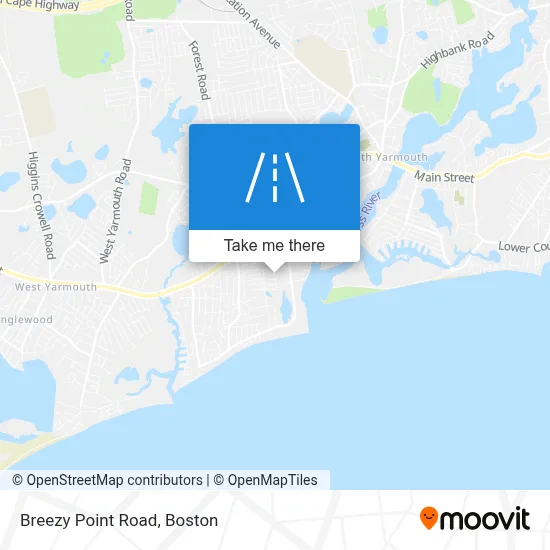 Breezy Point Road map