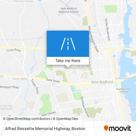 Alfred Bessette Memorial Highway map