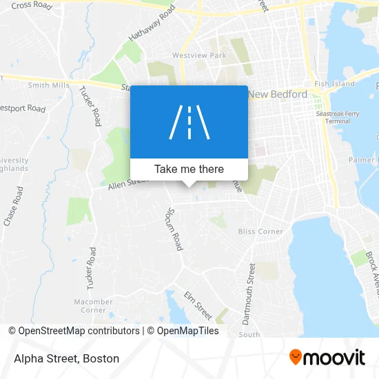 Alpha Street map