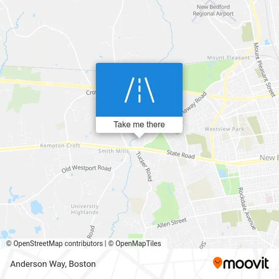 Anderson Way map