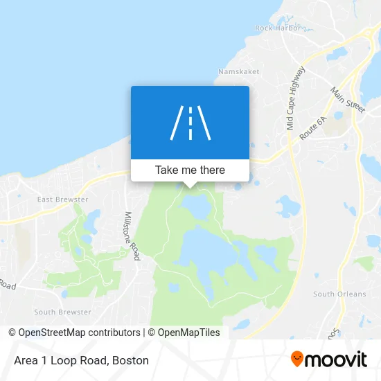 Area 1 Loop Road map