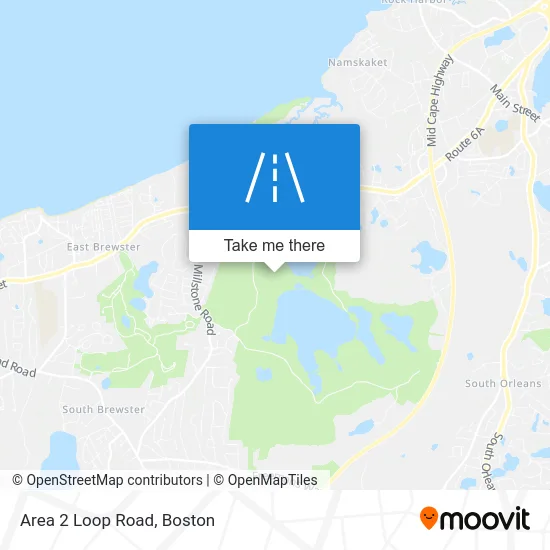 Area 2 Loop Road map