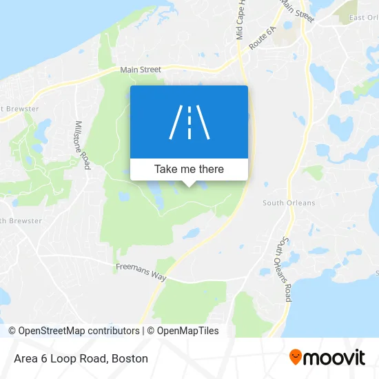 Area 6 Loop Road map