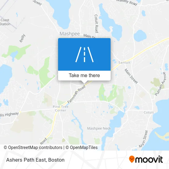 Ashers Path East map