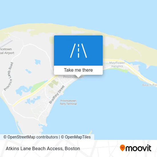 Atkins Lane Beach Access map