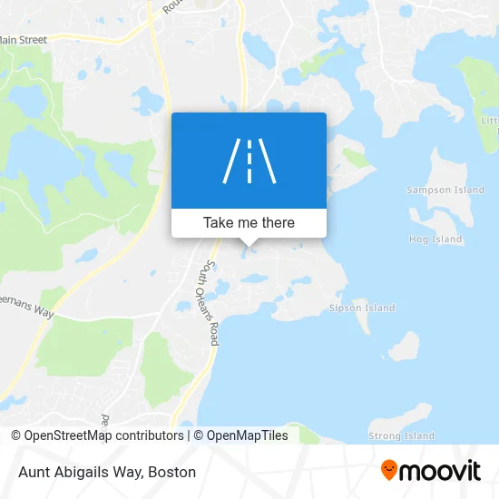 Aunt Abigails Way map