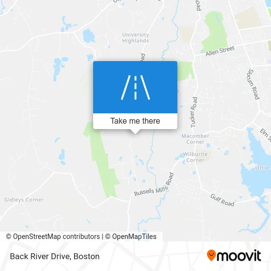 Back River Drive map