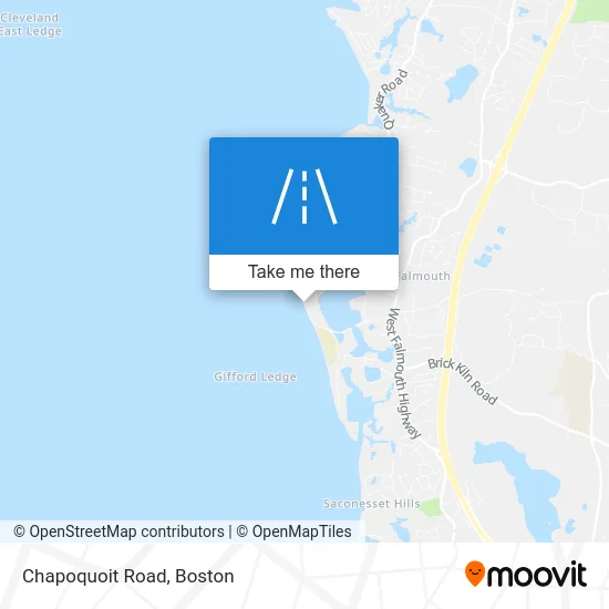 Chapoquoit Road map
