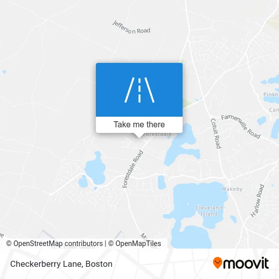 Checkerberry Lane map