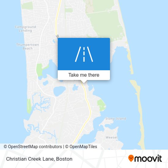 Christian Creek Lane map