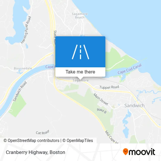 Cranberry Highway map