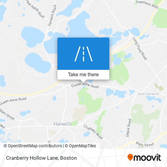 Cranberry Hollow Lane map