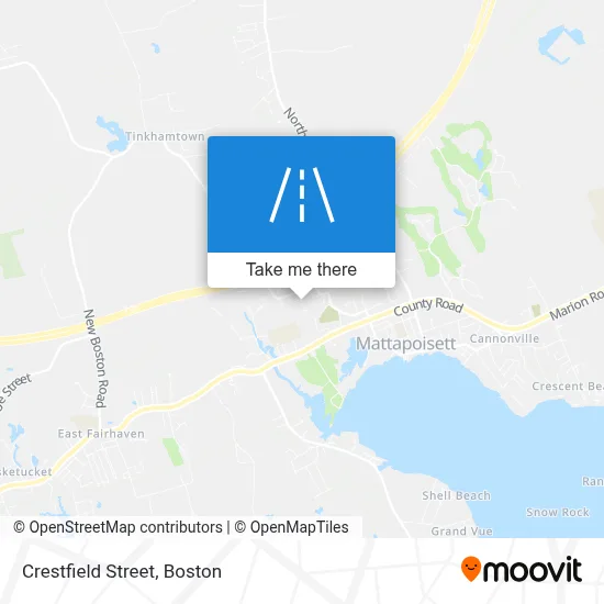 Crestfield Street map