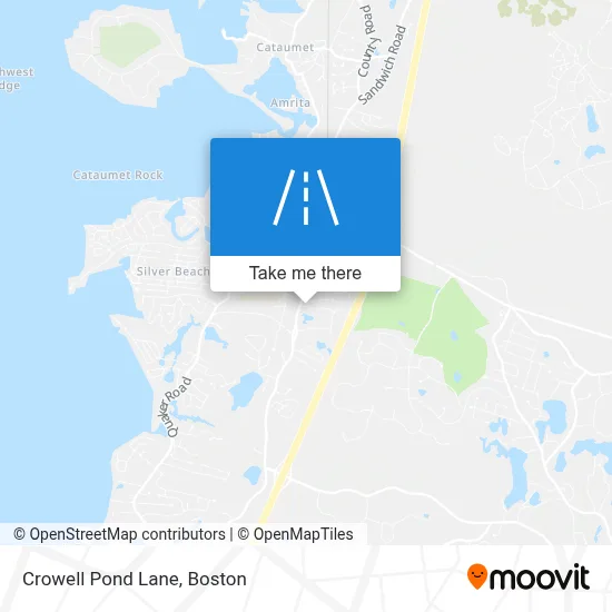 Crowell Pond Lane map