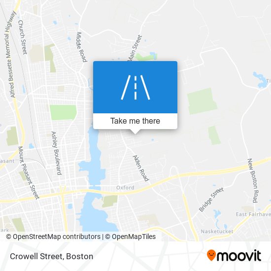 Crowell Street map