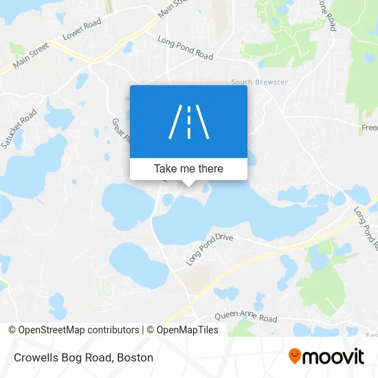 Crowells Bog Road map