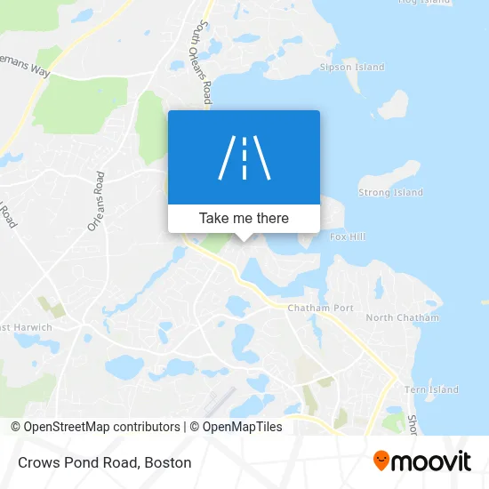 Crows Pond Road map