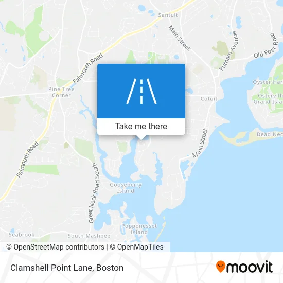 Clamshell Point Lane map