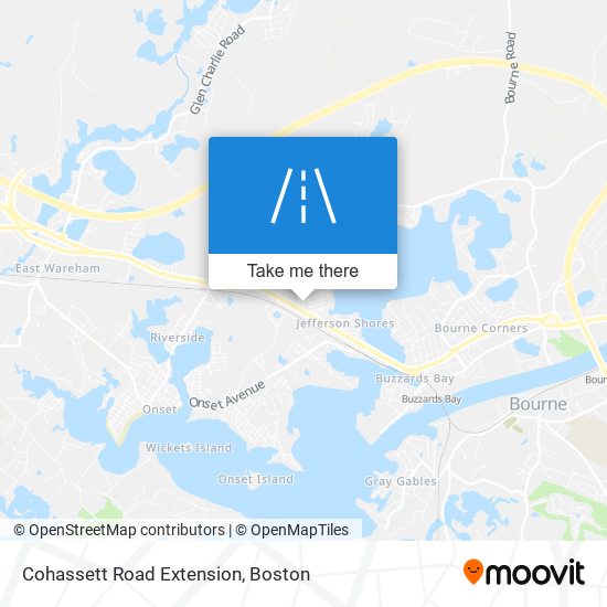 Cohassett Road Extension map