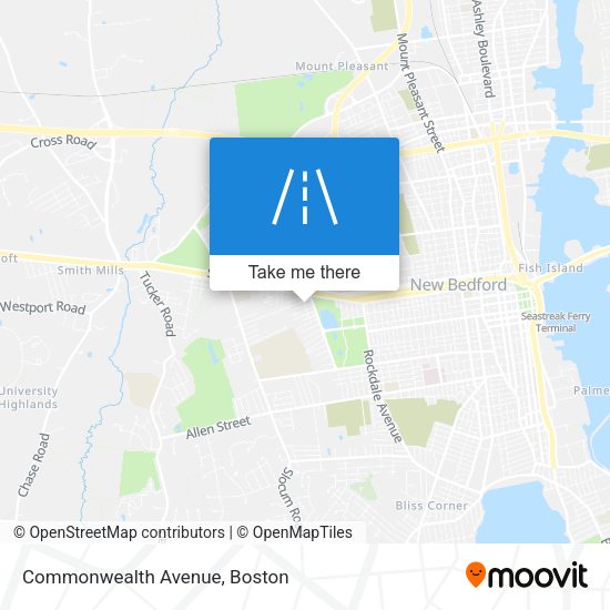 Mapa de Commonwealth Avenue