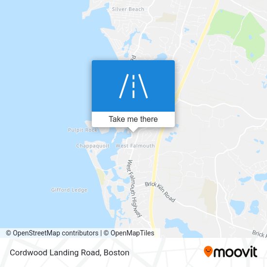 Mapa de Cordwood Landing Road