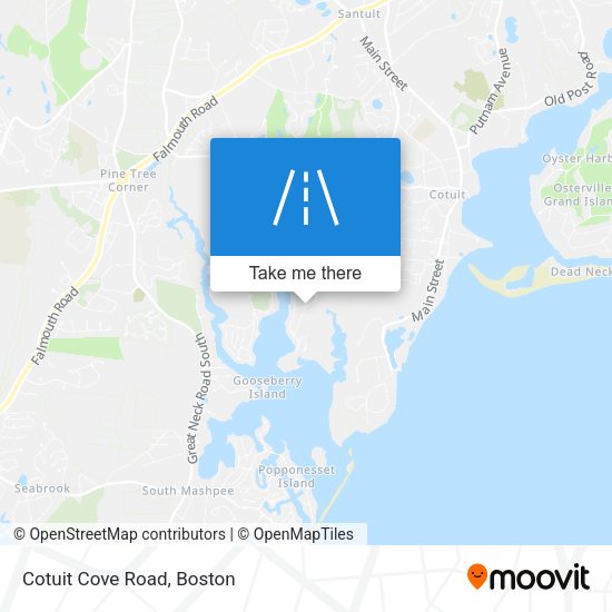 Mapa de Cotuit Cove Road
