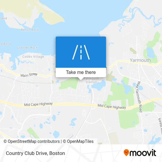 Country Club Drive map
