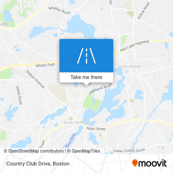 Mapa de Country Club Drive