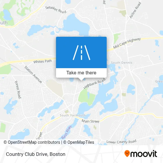 Country Club Drive map