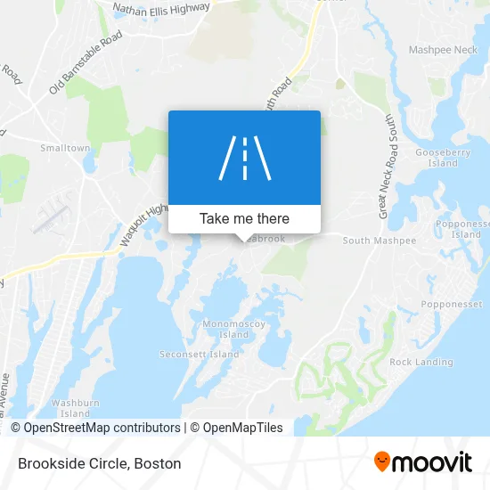 Brookside Circle map