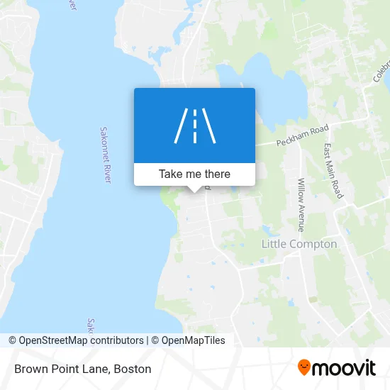 Brown Point Lane map