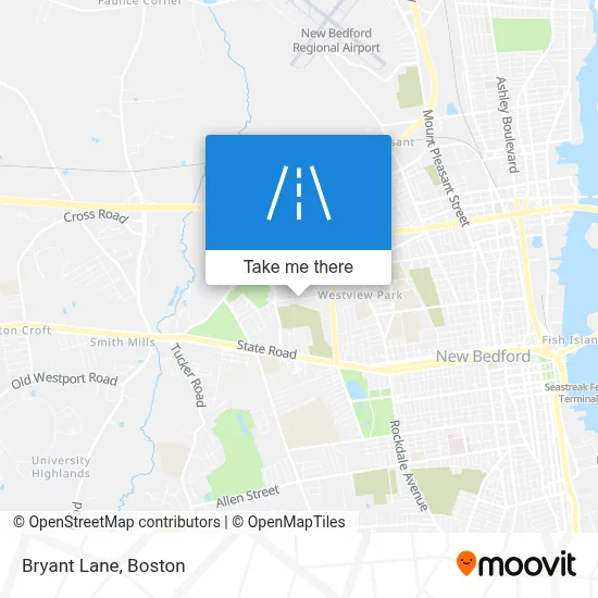 Bryant Lane map