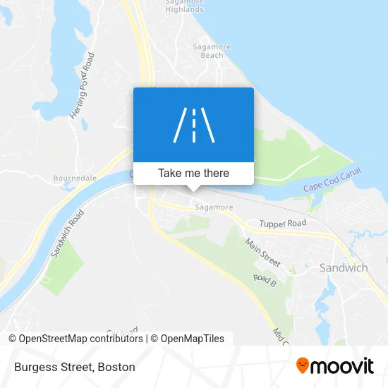 Mapa de Burgess Street