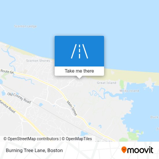 Burning Tree Lane map