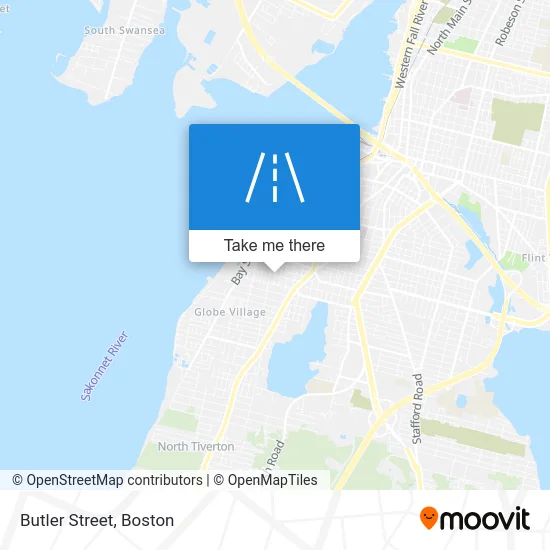Butler Street map
