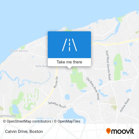 Calvin Drive map