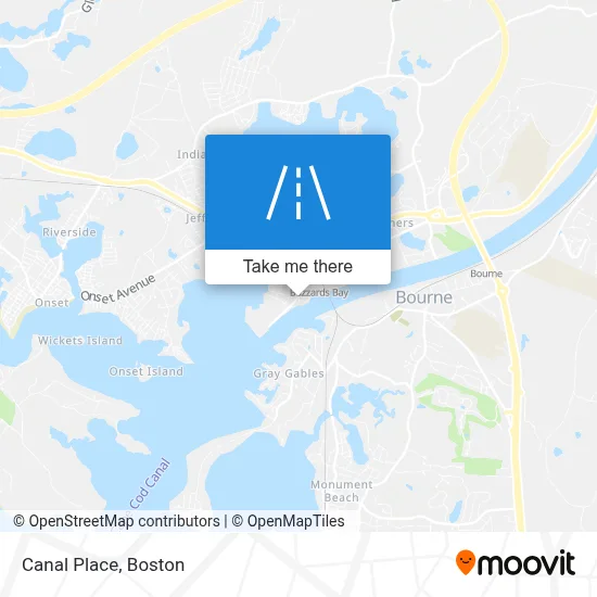 Canal Place map