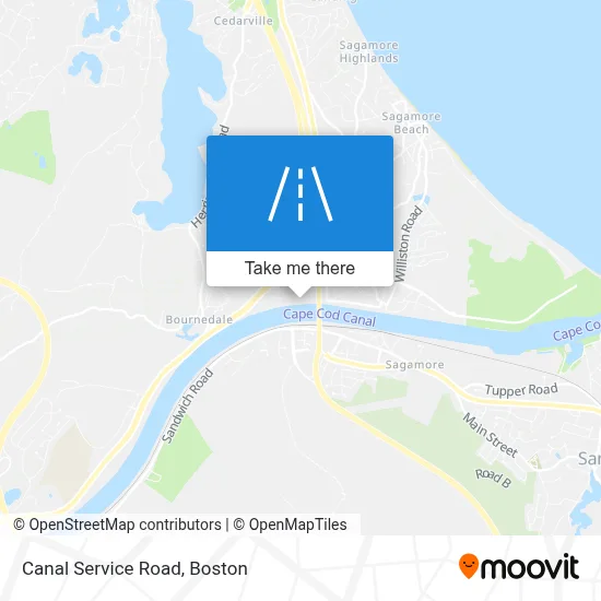 Canal Service Road map