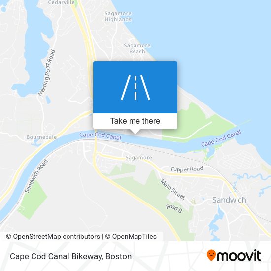 Cape Cod Canal Bikeway map