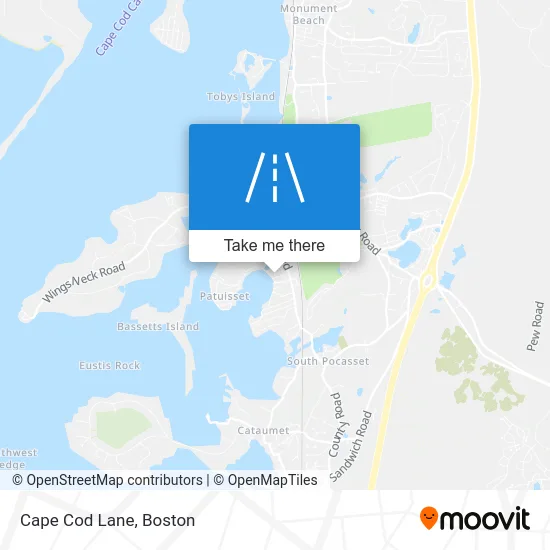 Cape Cod Lane map