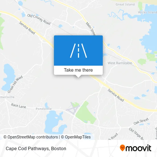 Cape Cod Pathways map